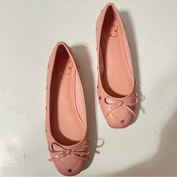 TED BAKER Pink Libban Leather Flat Size 38 - Picture 7 of 11